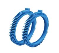 Fenteer Accessoires en Caoutchouc pour Machines de Nettoyage de Piscine, Remplacement Facile avec Bosses, Pneus Avant