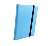 Fenteer Album de Collection de Cartes, Support avec 9 Poches pour Cartes à Jouer, Bleu
