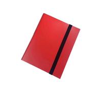 Fenteer Album de Collection de Cartes, Support avec 9 Poches pour Cartes à Jouer, Rouge