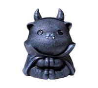 Fenteer Animal de Compagnie pour Le Thé Statue de Chat Unique En Résine Figurine Décorative Sculpture de Table Objet de Collection Approprié pour La Cérémoni, C