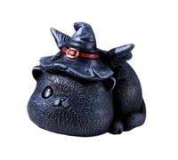 Fenteer Animal de Compagnie pour Le Thé Statue de Chat Unique En Résine Figurine Décorative Sculpture de Table Objet de Collection Approprié pour La Cérémoni, B