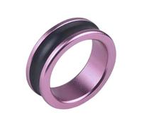 Fenteer Anneau Tire-Ligne de Pêche Léger avec Surface Antidérapante Support pour Enrouler Les Fils Matériau Aluminium Facilitant La Préparation des Lignes Pou, Rose