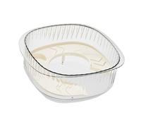 Fenteer Aquarium Aquatique Tortues Reptiles Habitat Aquarium Tortoise Amphibien Structure Résistante Pet PP Fonction Baignade Terre-Eau Adapté à, Une Seule Couche