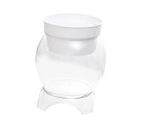 Fenteer Aquarium de Bureau Transparent Bol à Poissons Décoratif Pot Hydroponique Compact pour Plantes Racines Visibles Vase en Pet Innovant Adapté pour Intéri, 23.5 Cm X 31 Cm