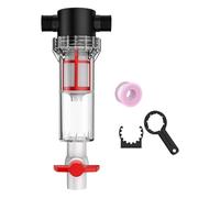 Fenteer Aquarium Filtre Interne Nettoyeur Déchets Pompe Circulation Système PC Transparent Étanche avec Anneau Silicone Convient pour Le Nettoyage Régulier de, Filetage Mâle 200 Mesh