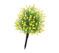 Fenteer Arbre Topiaire Artificiel Plante Ornementale Buisson Feuillage Fausse Verdure Aspect Réaliste En Matériau PP Résistant Adapté à La Décoration de, Jaune