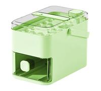 Fenteer Bac à Glaçons Moule à Glaçons Boîte de Rangement Machine à Glaçons avec Couvercle et Poignée pour Un Transport Facile et Réutilisable Adapté pour La, 28 Cubes Verts