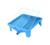 Fenteer Bac à litière pour Chien, entraîneur de propreté, Support de Coussin pour Chiot, bac à litière pour Chien, pour Chiens de Petite, Moyenne et Grande, Bleu