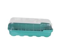 Fenteer Bac de Semis Plateau de Propagation Mini Serre de Culture Kit de Démarrage avec Couvercle Transparent et 10 Alvéoles Adapté pour La Maison Le Jardin, Vert