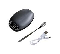 Fenteer Balance Électronique Balance de Poche Professionnelle Légère avec Cuillère Intégrée Fonction Pesage Café Aliments Précision Supérieure Ma, Noir