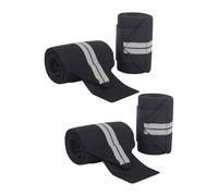 Fenteer Bandes de Soutien pour Les Poignets, 4 Pièces, pour L'entraînement et L'haltérophilie