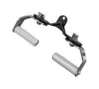 Fenteer Barre de Traction LAT Poignée pour Pulley Machine Attache de Musculation Acier Résistant Prise Sécurisée Adaptée à L'Entraînement des Biceps Triceps, Espacement étroit