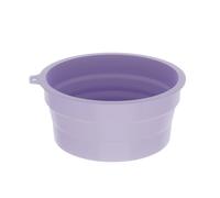 Fenteer Bassin de Lavage Pliable Bassine Ronde Bac à Vaisselle Panier de Lavage Conçu En Silicone Léger et Pliable Adapté à La Maison Camping Rangement, Violet