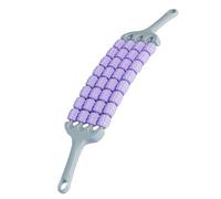 Fenteer Bâton de Massage à Rouleau Masseur Manuel Rouleau Musculaire Outil de Relaxation avec 32 Billes Flexibles en Matériau PP Approprié pour Les Coureurs E, Violet