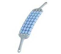 Fenteer Bâton de Massage à Rouleau Masseur Manuel Rouleau Musculaire Outil de Relaxation avec 32 Billes Flexibles en Matériau PP Approprié pour Les Coureurs E, Bleu