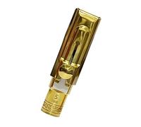 Fenteer Bec de Saxophone pour Alto Pièce de Remplacement avec Couvre-bec et Attache Réglable En Laiton à Conception Incurvée Approprié pour Les Amateurs et C, 5c