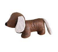Fenteer Bloque-porte Cale-porte Animalier Arrêt de Porte En Tissu Figurine Lestée de Chien Ornement de Maison Doux Au Toucher Adapté pour Le Salon et La Cham, Debout