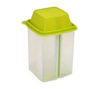 Fenteer Bocal à Cornichons avec Filtre en Plastique, Bocal de Conservation Alimentaire, Récipient Hermétique Multifonction, Séparateur de Liquide pour Légumes Marinés et Céréales, Vert