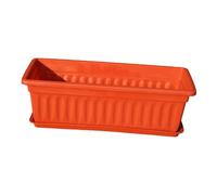 Fenteer Boîte à Fleurs Rectangulaire avec Drainage pour Jardinage, Rouge Brique