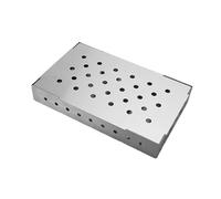 Fenteer Boîte à Fumer pour Grill avec Couvercle, Accessoire en Acier Inoxydable, Style B