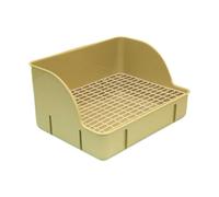 Fenteer Boîte à Litière d'angle pour Lapins, Plateau de Toilettes pour Animaux Domestiques, Vert