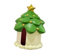 Fenteer Boîte à Mouchoirs Décorative Support Mouchoirs Distributeur Mouchoirs Coffret Mouchoirs Vinyle Forme Sapin Fonction Double Pratique Convient pour Salo, Vert