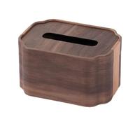 Fenteer Boîte à mouchoirs en bois, organiseur de papier toilette, porte-serviettes, distributeur de mouchoirs pour comptoir de salon