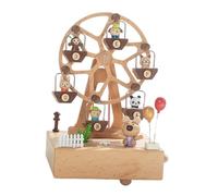 Fenteer Boîte à musique en bois faite main en forme d'animal, jouant des mélodies classiques pour la famille, épouse et enfants