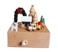 Fenteer Boîte à Musique En Forme de Train, Accessoires de Décoration pour Fête, Vacances, Chambre à Coucher