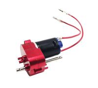 Fenteer Boîte de Complète En Métal avec Moteur 370 Intégré Pièce de Mise à Niveau pour Voiture RC Accessoire de Modélisme Adapté pour MN78 MN99S 1/12, Rouge