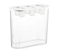 Fenteer Boîte de Culture Système Hydroponique Contenant de Plantation Jardinière Rectangulaire Transparente pour Observer Approprié pour La Maison, Blanc