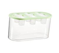 Fenteer Boîte de Culture Système Hydroponique Conteneur de Plantation Jardinière Transparente avec 6 Trous Adapté pour Légumes sur Balcon et en Cuisine, Vert