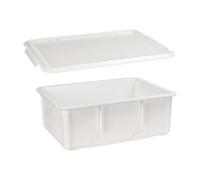 Fenteer Boîte de Fermentation pour Pâte à Pizza avec Couvercle, Récipient Empilable et Multifonctionnel pour Le Rangement Des Aliments, Idéale pour La Boulang, Bassin Profond