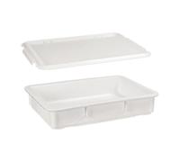 Fenteer Boîte de Fermentation pour Pâte à Pizza avec Couvercle, Récipient Empilable et Multifonctionnel pour Le Rangement Des Aliments, Idéale pour La Boulang, Bassin Moyen