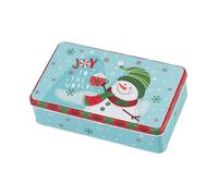 Fenteer Boîte de Noël en Métal pour Sucrées, Coffret Festif, Surprise Unique, Bonhomme de Neige