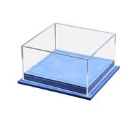Fenteer Boîte de présentation de Voitures Miniatures à l'échelle 1:64, résistante à la poussière, pour décoration d'intérieur, 5 x 4,8 x 2,6 Pouces, Bleu