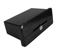 Fenteer Boîte de Rangement Pont Bateau Coffre Rangement Bateau Verrouillable Boîte à Gants Marine Conteneur Accessoires Robuste PP Design Élégant Adaptée pour, Noir
