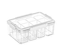 Fenteer Boîte de rangement pour cartes à jouer, grande capacité, transparente, avec couvercle anti-poussière, pour cartes rigides