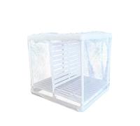 Fenteer Boîte de séparation pour Aquarium de Poissons, écloserie pour bébés Poissons, Grande capacité avec ventouses, Filet de séparation, Accessoires, Petit