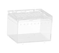 Fenteer Boîte D'Élevage pour Reptiles en Acrylique Transparent avec Ventilation et Bassin Habitat Idéal pour Serpents Tortues et Lézards Adapté à L'Élevage E, 7cmx8cmx10cm