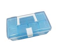 Fenteer Boîte Rangement pour Perles, 32 Compartiments, idéale pour Bijoux et créatifs, Bleu