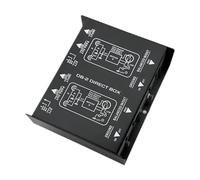 Fenteer Boîtier DI Passif, Boîtier Métallique Résistant Aux Chocs pour Musiciens et Ingénieurs Du Son