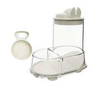 Fenteer Bol de Nourriture Automatique pour Hamster avec Cuillère Intégrée et Station d'alimentation, Blanc