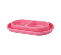 Fenteer Bol pour Chats avec Réservoir d'eau et Mangeoire pour Animaux, Rose, L