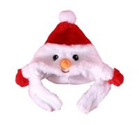 Fenteer Bonnet de Noël pour Animaux de Compagnie, Ensemble Festif pour Petits Compagnons, Bonhomme de Neige, S