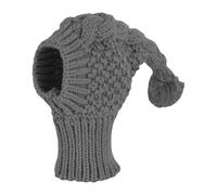 Fenteer Bonnet Tricoté Chien Chapeau Accessoire Polyester Protège-Oreilles Tête Enveloppée pour Animaux Convient pour Promenade Extérieure Réunions, L