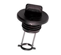 Fenteer Bouchon de Vidange pour Bateau, Compatible avec Drains de 1 Pouce, Pièces de Rechange en Nylon, Noir