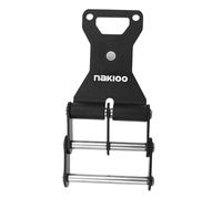 Fenteer Boucle Ceinture Outil Attache Rapide Universelle Aluminium Alliage Clip Chaîne Fonction Conversion Convient pour Électricien Charpentier Bricolage, Noir 60 Mm