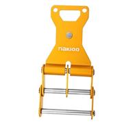 Fenteer Boucle Ceinture Outil Attache Rapide Universelle Aluminium Alliage Clip Chaîne Fonction Conversion Convient pour Électricien Charpentier Bricolage, Jaune 60 Mm