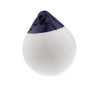 Fenteer Bouée D'Amarrage Gonflable Boule de Ronde Flotteur d'ancrage Défense de Bateau en PVC Léger avec Oeillet Adapté pour Les Yachts et Les Po, Blanc